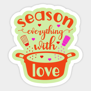 seasoning of love Sticker